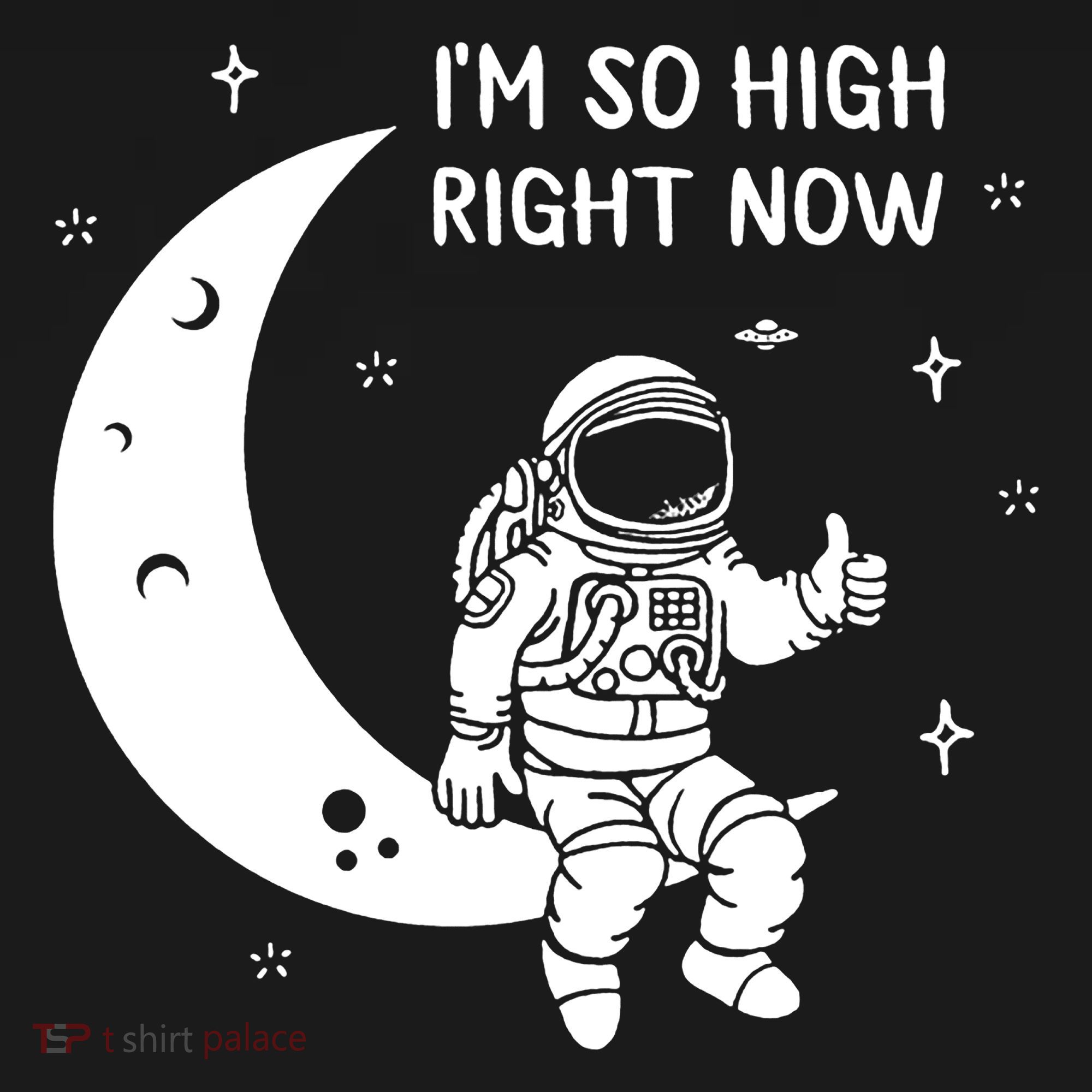 Astronaut Moon Im So High Right Now Backpack