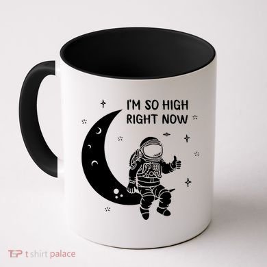 Astronaut Moon Im So High Right Now Coffee Mug