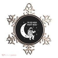 Astronaut Moon Im So High Right Now Ornament thumb 0