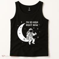 Astronaut Moon Im So High Right Now Tank Top thumb 2