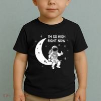 Astronaut Moon Im So High Right Now Toddler T-Shirt thumb 2