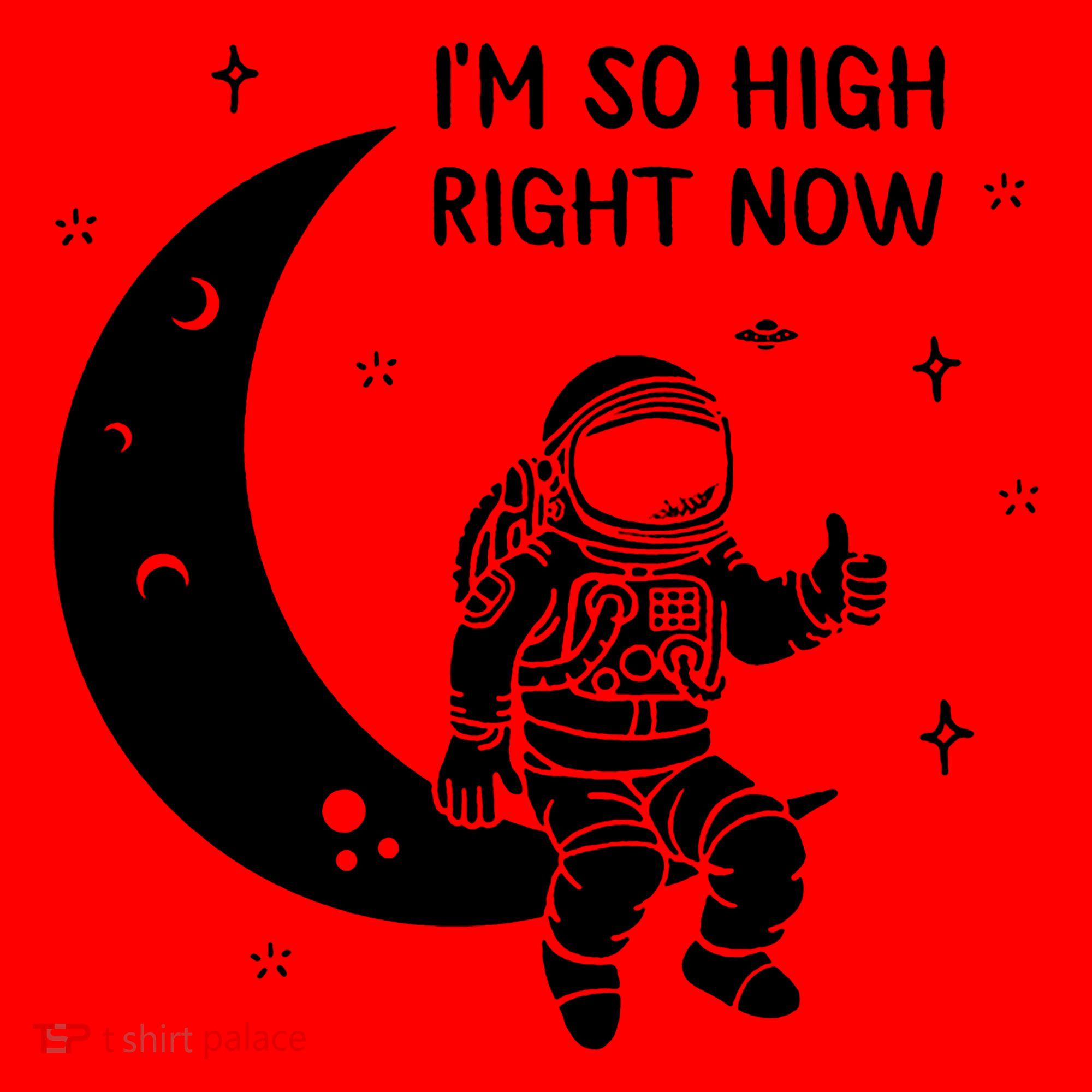 Astronaut Moon Im So High Right Now Santa Hat