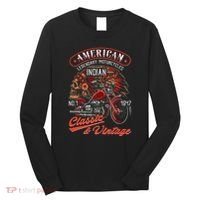American M.O.T.O.R.C.Y.C.L.E I.N.D.I.A.N For Old Biker Long Sleeve Shirt thumb 0