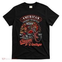 American M.O.T.O.R.C.Y.C.L.E I.N.D.I.A.N For Old Biker T-Shirt thumb 0