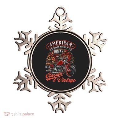 American M.O.T.O.R.C.Y.C.L.E I.N.D.I.A.N For Old Biker Ornament