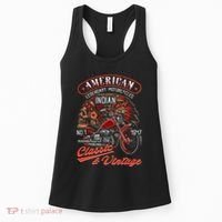 American M.O.T.O.R.C.Y.C.L.E I.N.D.I.A.N For Old Biker Women's Tank Top thumb 0
