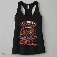 American M.O.T.O.R.C.Y.C.L.E I.N.D.I.A.N For Old Biker Women's Tank Top thumb 3