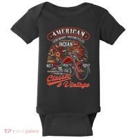 American M.O.T.O.R.C.Y.C.L.E I.N.D.I.A.N For Old Biker Baby Bodysuit thumb 0