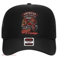 American M.O.T.O.R.C.Y.C.L.E I.N.D.I.A.N For Old Biker Hat thumb 0