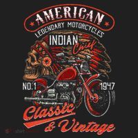 American M.O.T.O.R.C.Y.C.L.E I.N.D.I.A.N For Old Biker Hat thumb 2