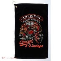 American M.O.T.O.R.C.Y.C.L.E I.N.D.I.A.N For Old Biker Golf Towel thumb 0