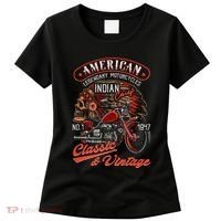 American M.O.T.O.R.C.Y.C.L.E I.N.D.I.A.N For Old Biker Women's T-Shirt thumb 0
