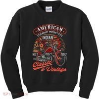 American M.O.T.O.R.C.Y.C.L.E I.N.D.I.A.N For Old Biker Kids Sweatshirt thumb 0