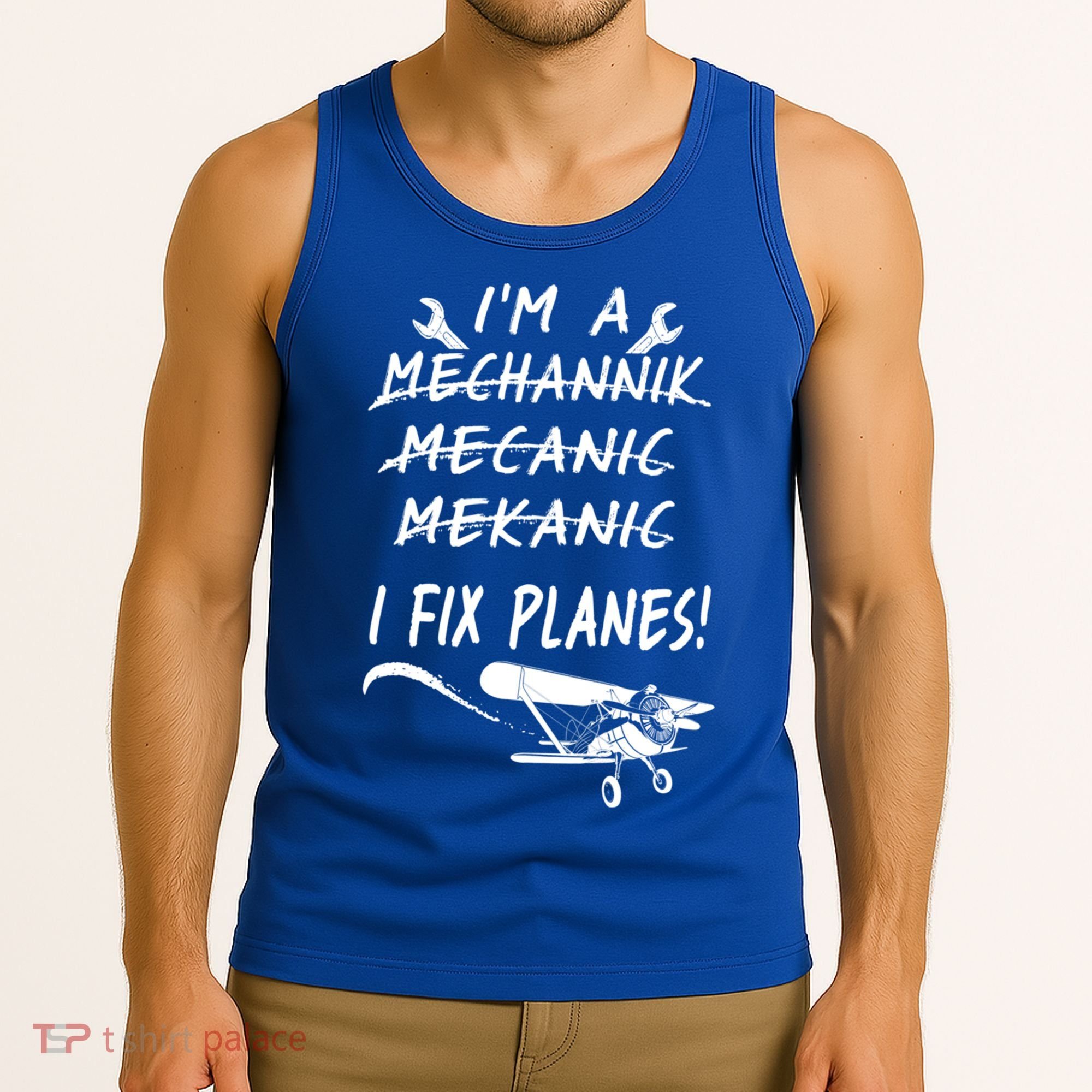 Aircraft Mechanic I'm A Mechannik Mecanic I Fix Planes Gift Tank Top