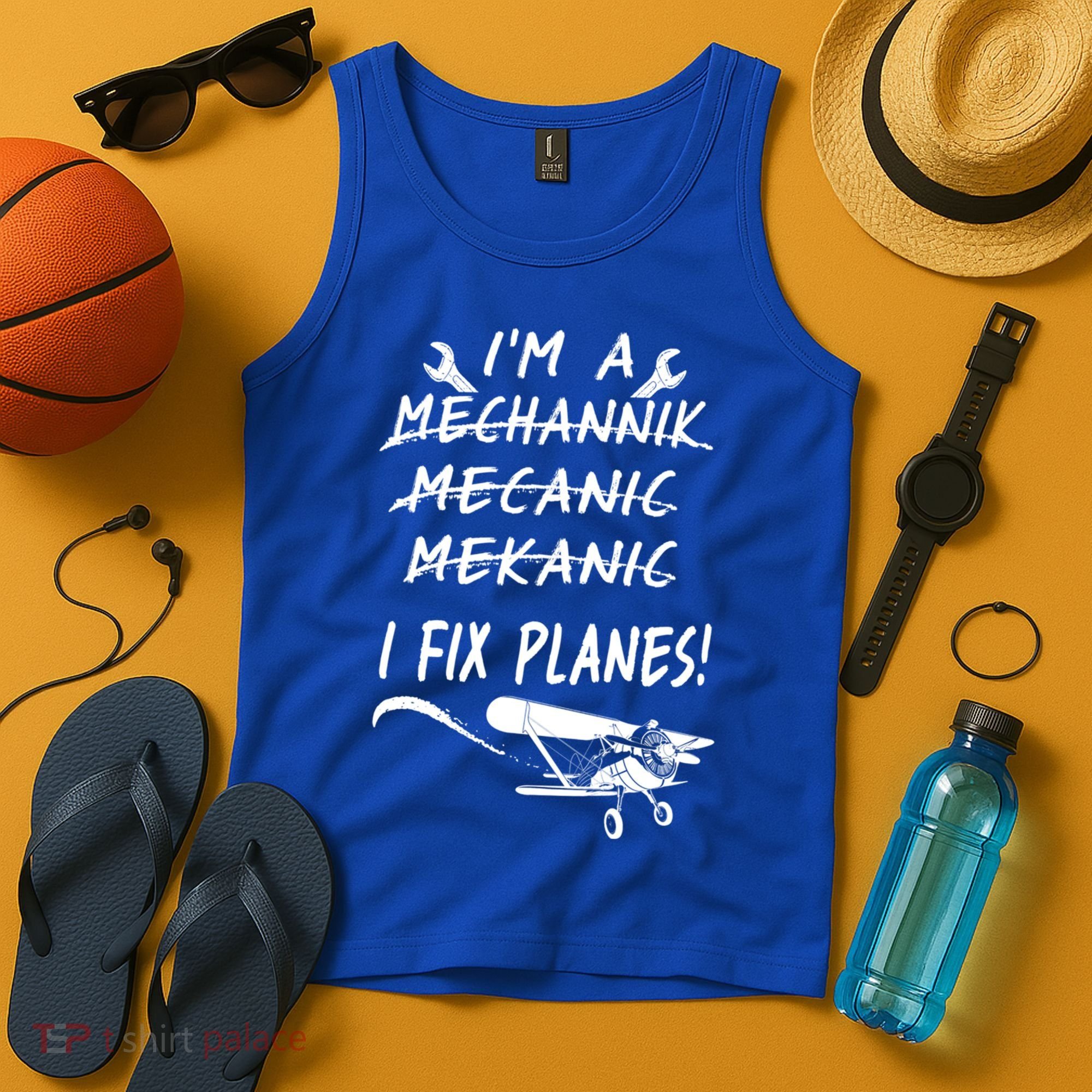 Aircraft Mechanic I'm A Mechannik Mecanic I Fix Planes Gift Tank Top