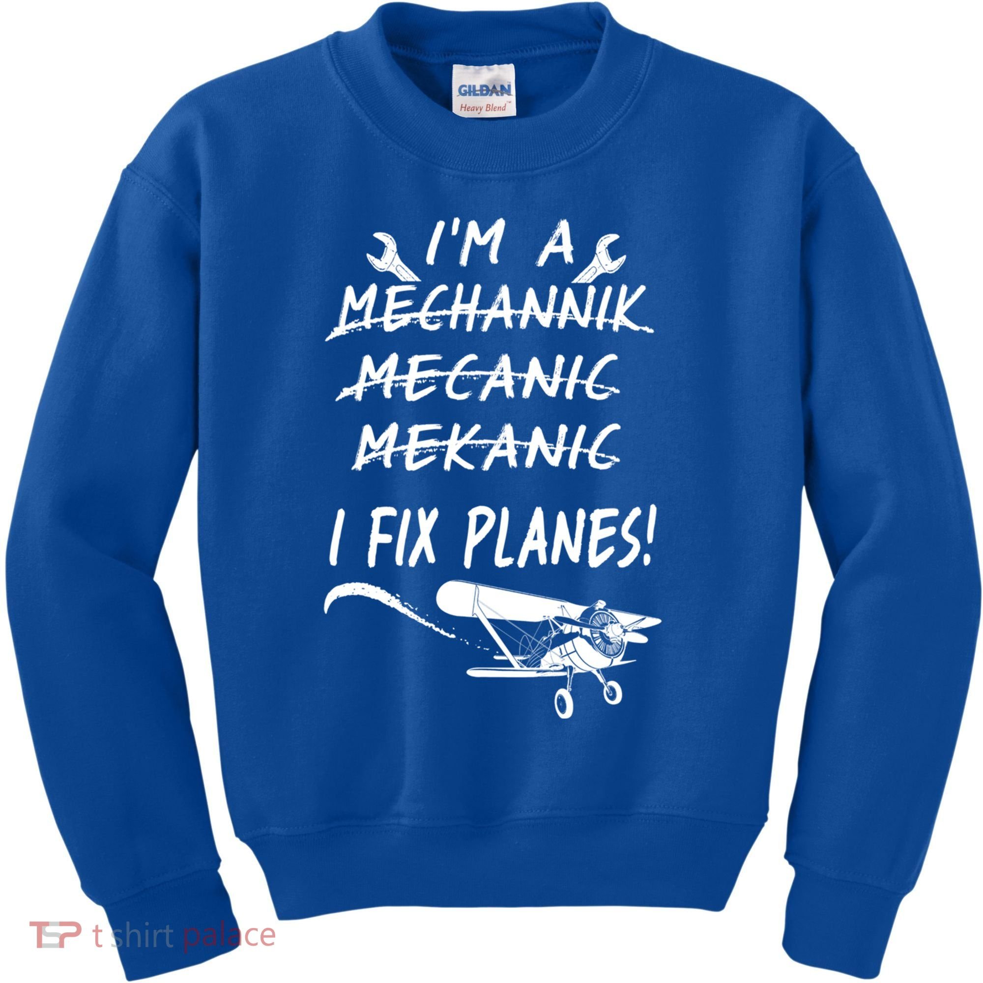 Aircraft Mechanic I'm A Mechannik Mecanic I Fix Planes Gift Kids Sweatshirt