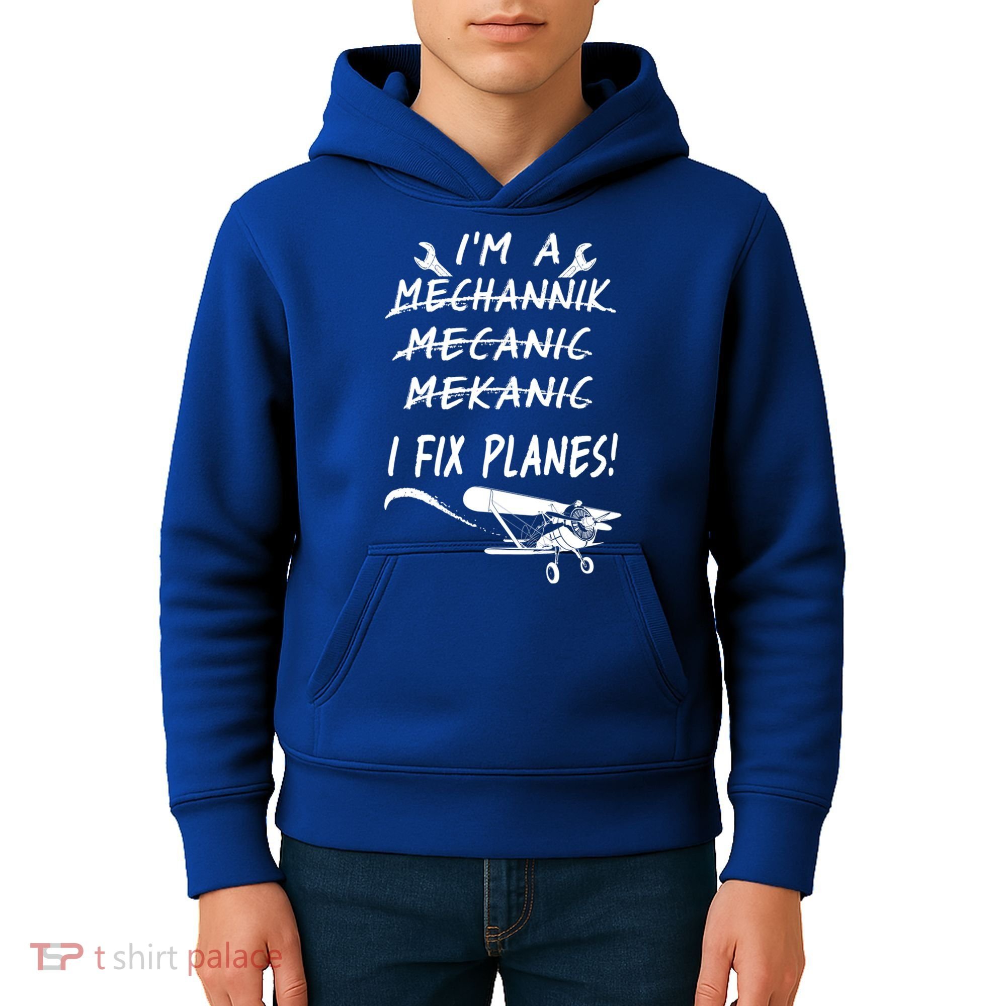 Aircraft Mechanic I'm A Mechannik Mecanic I Fix Planes Gift Kids Hoodie