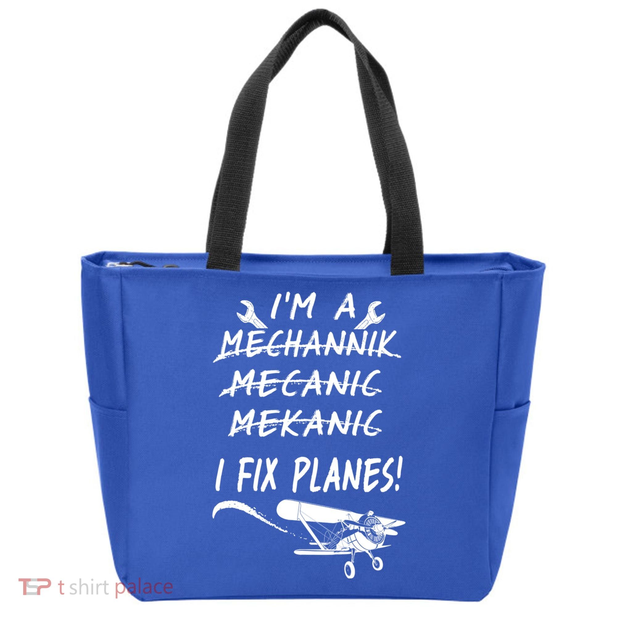 Aircraft Mechanic I'm A Mechannik Mecanic I Fix Planes Gift Tote Bag