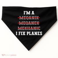 Aircraft Mechanic I Fix Planes Airplane Mechanic Gift USA-Made Doggie Bandana thumb 0