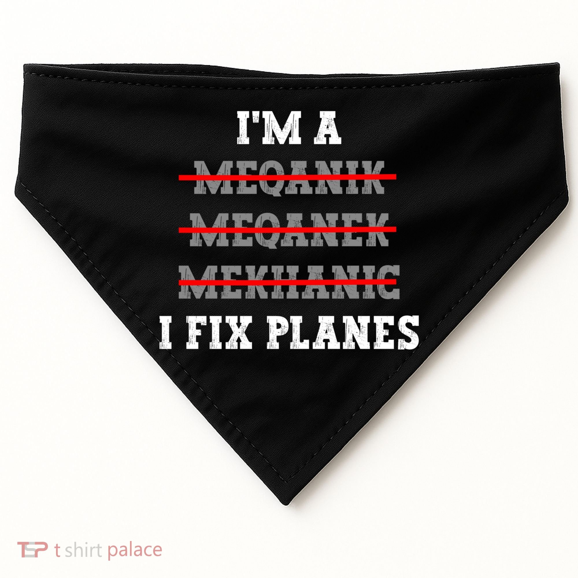 Aircraft Mechanic I Fix Planes Airplane Mechanic Gift USA-Made Doggie Bandana