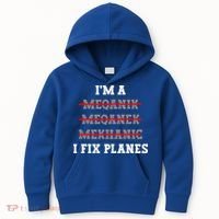 Aircraft Mechanic I Fix Planes Airplane Mechanic Gift Kids Hoodie thumb 0