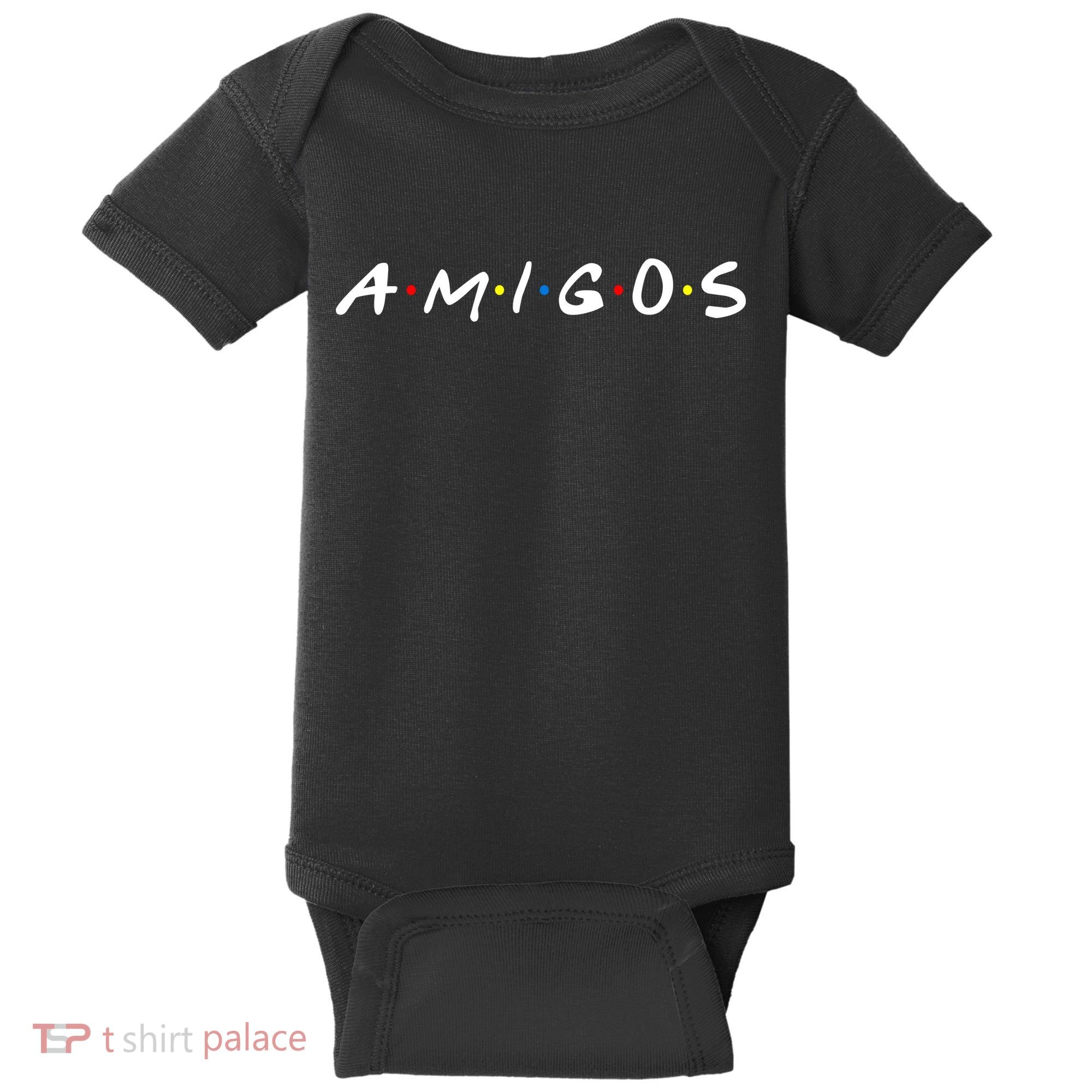 Amigos Spanish Logo Baby Bodysuit