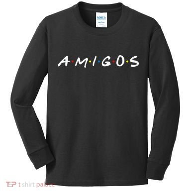 Amigos Spanish Logo Kids Long Sleeve Shirt