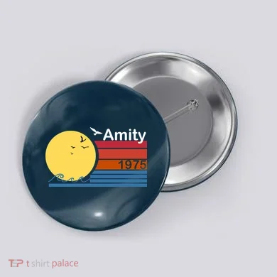 Amity 1975 Retro Button