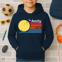 Amity 1975 Retro Kids Hoodie thumb 2