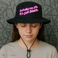Actually My Job Its Just Beach Bucket Hat thumb 3
