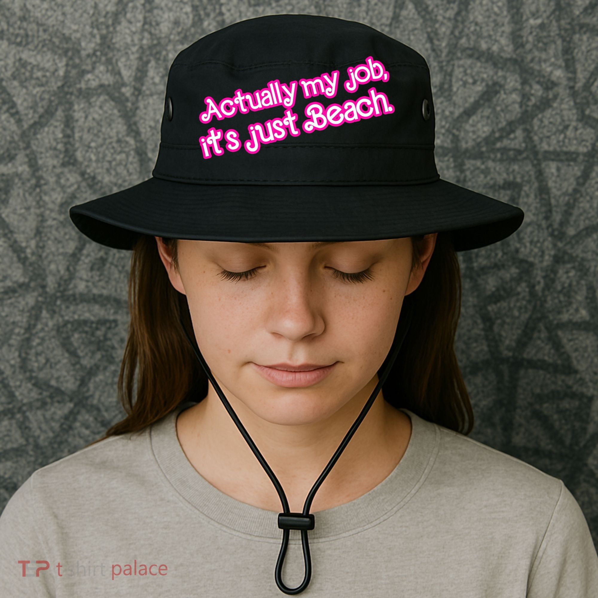 Actually My Job Its Just Beach Bucket Hat