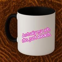 Actually My Job Its Just Beach Coffee Mug thumb 2