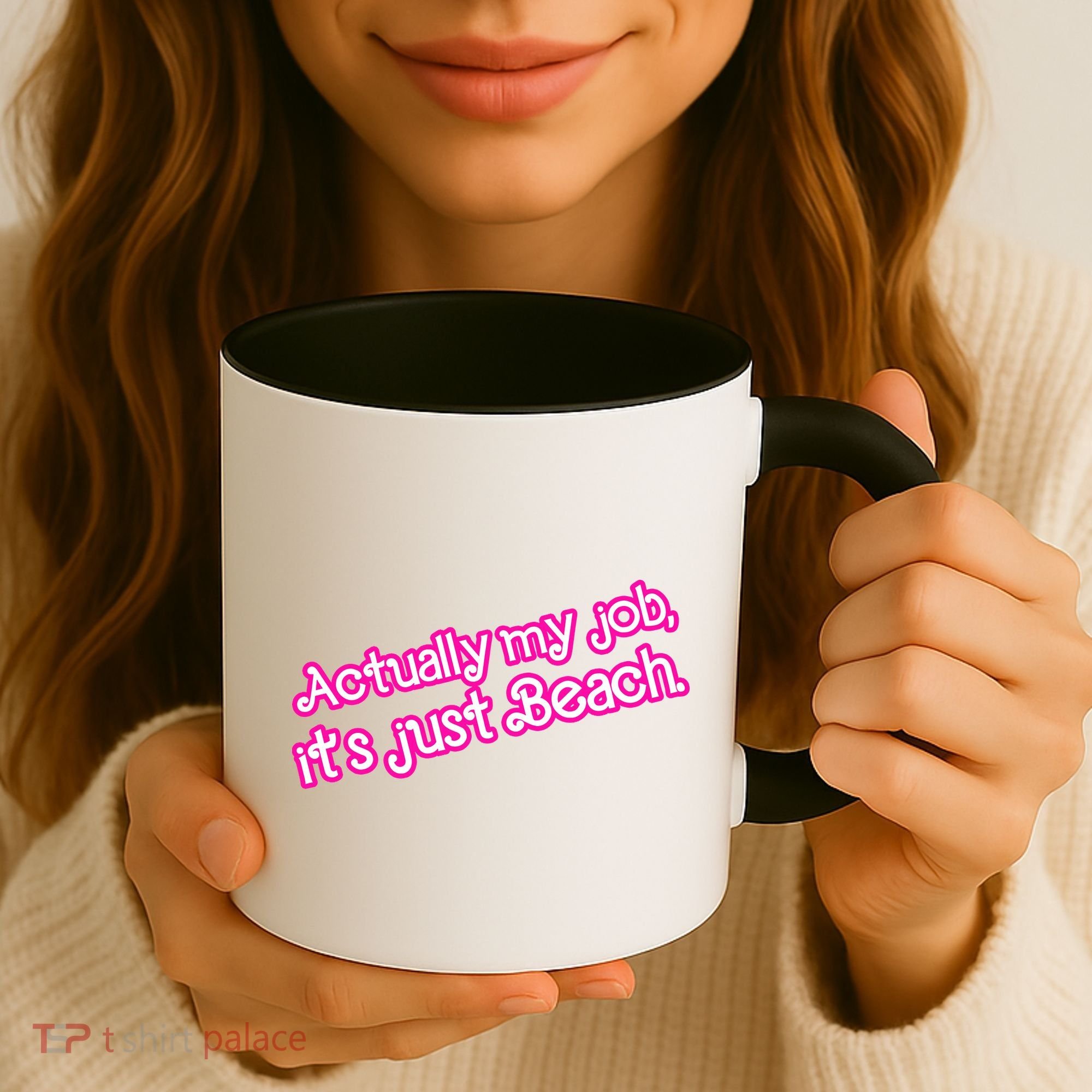 Actually My Job Its Just Beach Coffee Mug