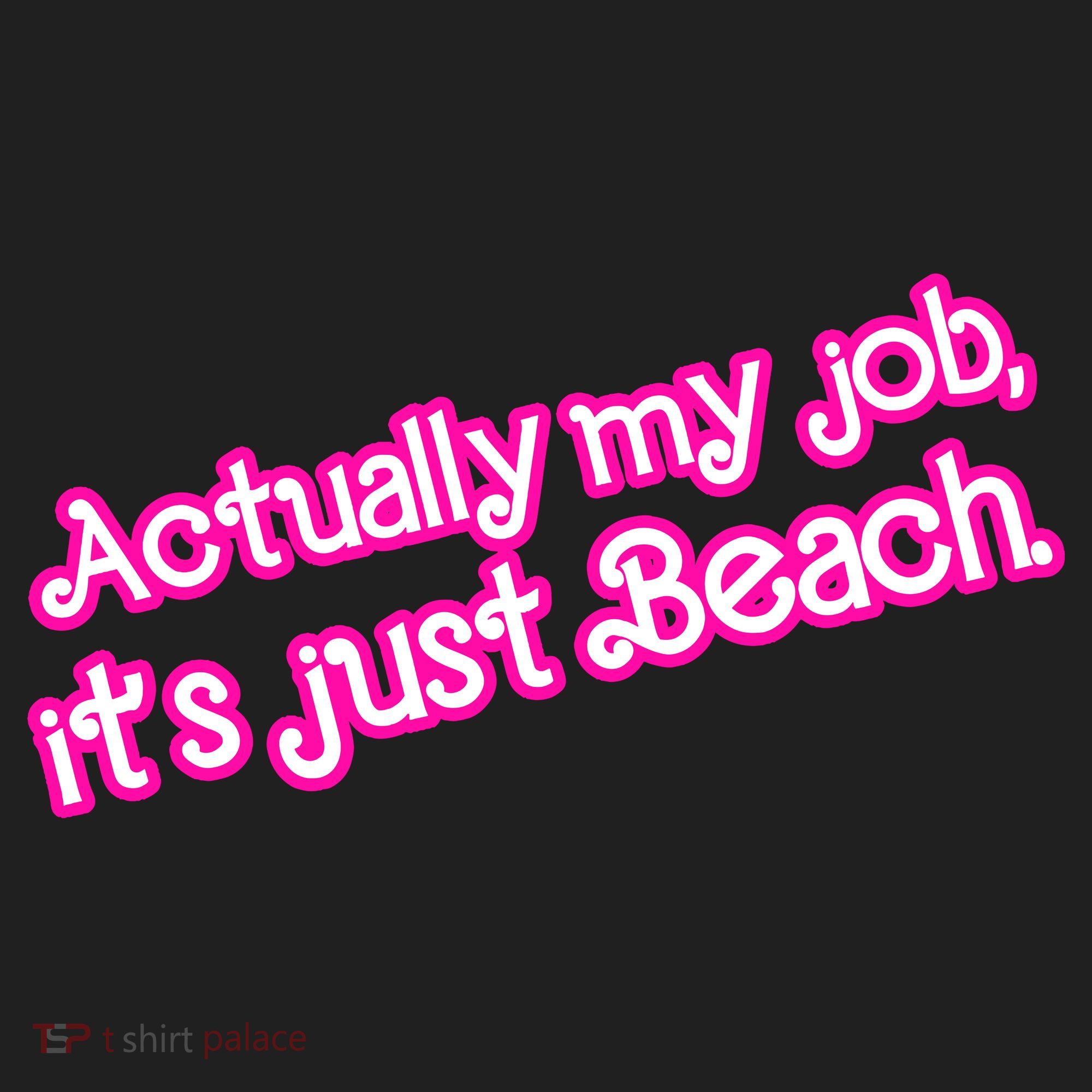 Actually My Job Its Just Beach Crop Fleece Hoodie