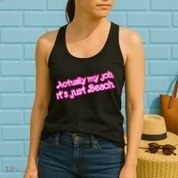 Actually My Job Its Just Beach Women's Tank Top thumb 2