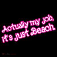 Actually My Job Its Just Beach Toddler Hoodie thumb 2