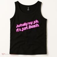 Actually My Job Its Just Beach Tank Top thumb 2