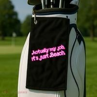 Actually My Job Its Just Beach Golf Towel thumb 2