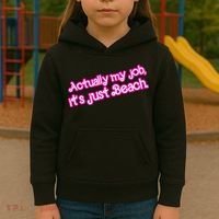 Actually My Job Its Just Beach Kids Hoodie thumb 3