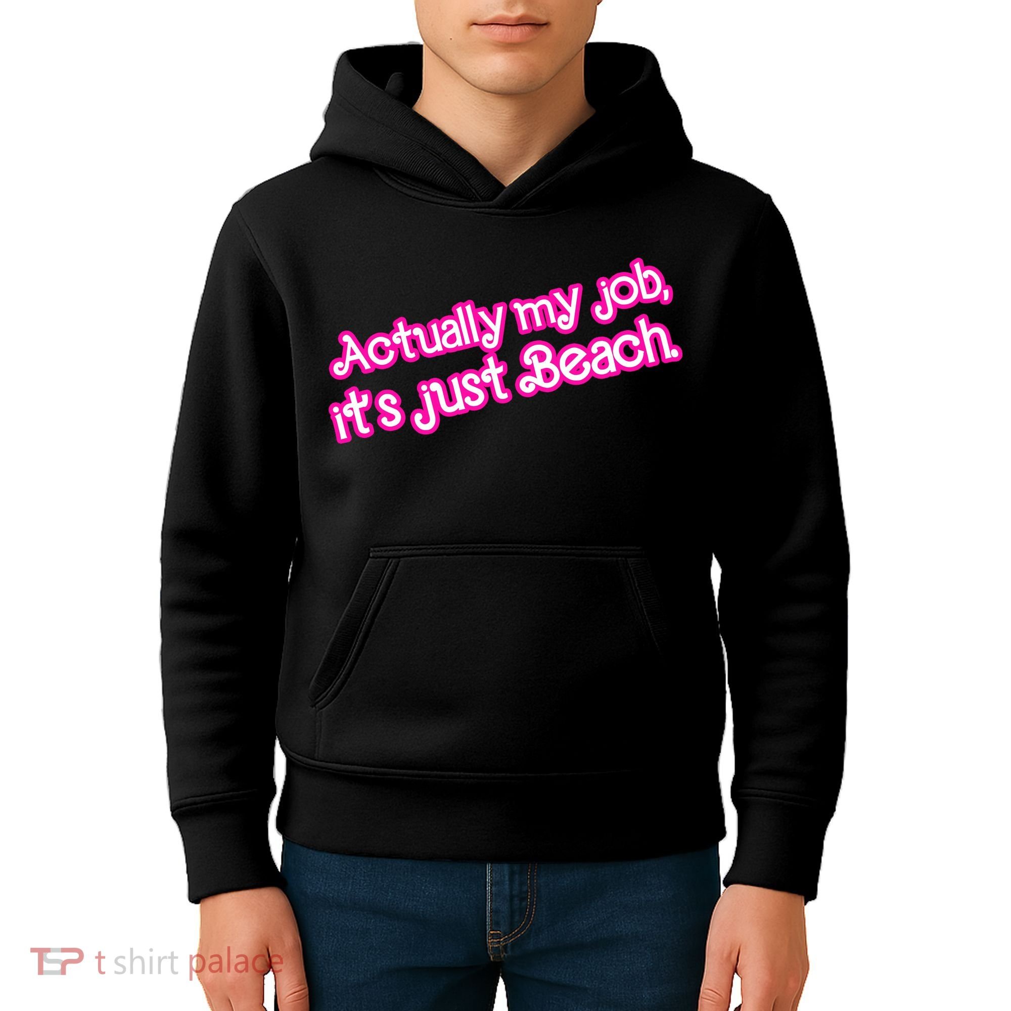 Actually My Job Its Just Beach Kids Hoodie