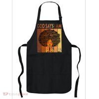 Afro Melanin Juneteenth Black History God Says I Am Apron thumb 0