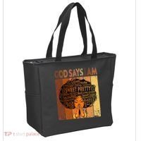 Afro Melanin Juneteenth Black History God Says I Am Tote Bag thumb 2