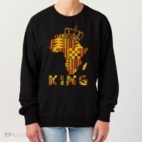 Africa Map Kente Cloth For King African Lover Funny Gift Women's Sweatshirt thumb 0