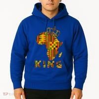 Africa Map Kente Cloth For King African Lover Funny Gift Hoodie thumb 2