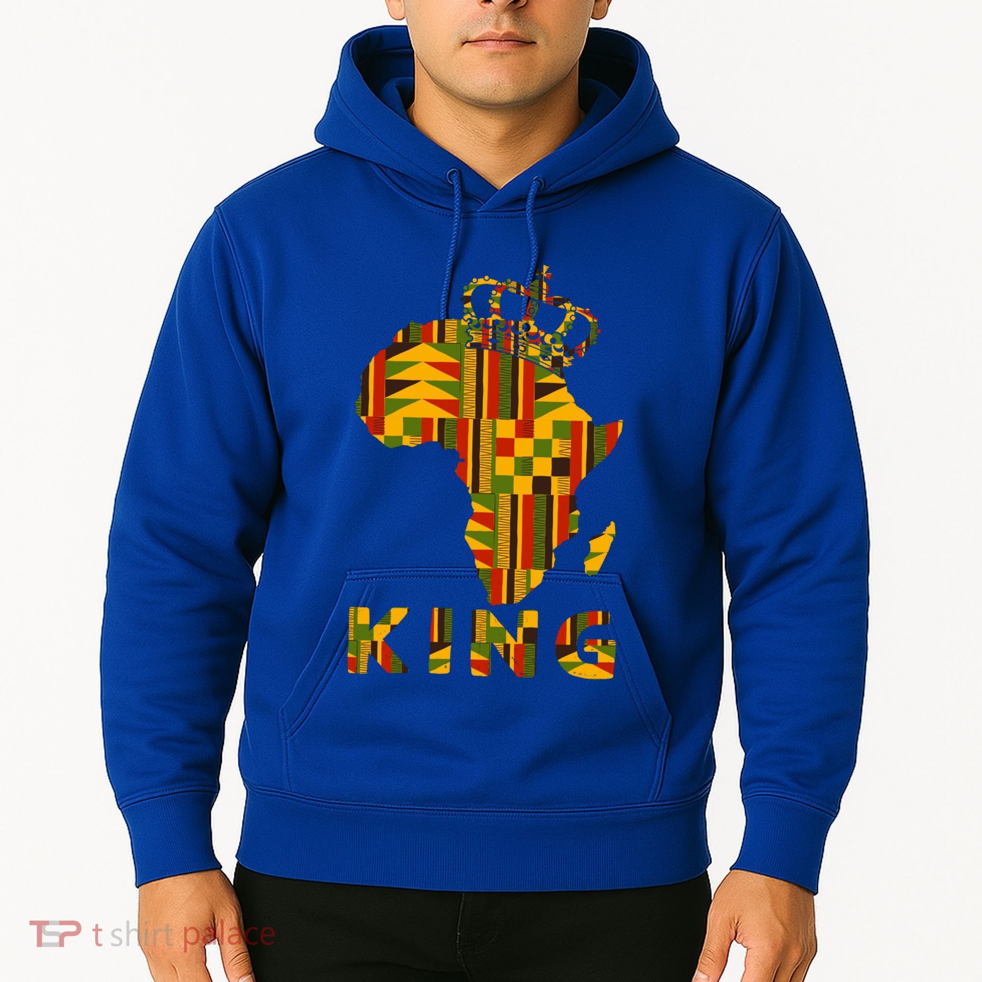 Africa Map Kente Cloth For King African Lover Funny Gift Hoodie