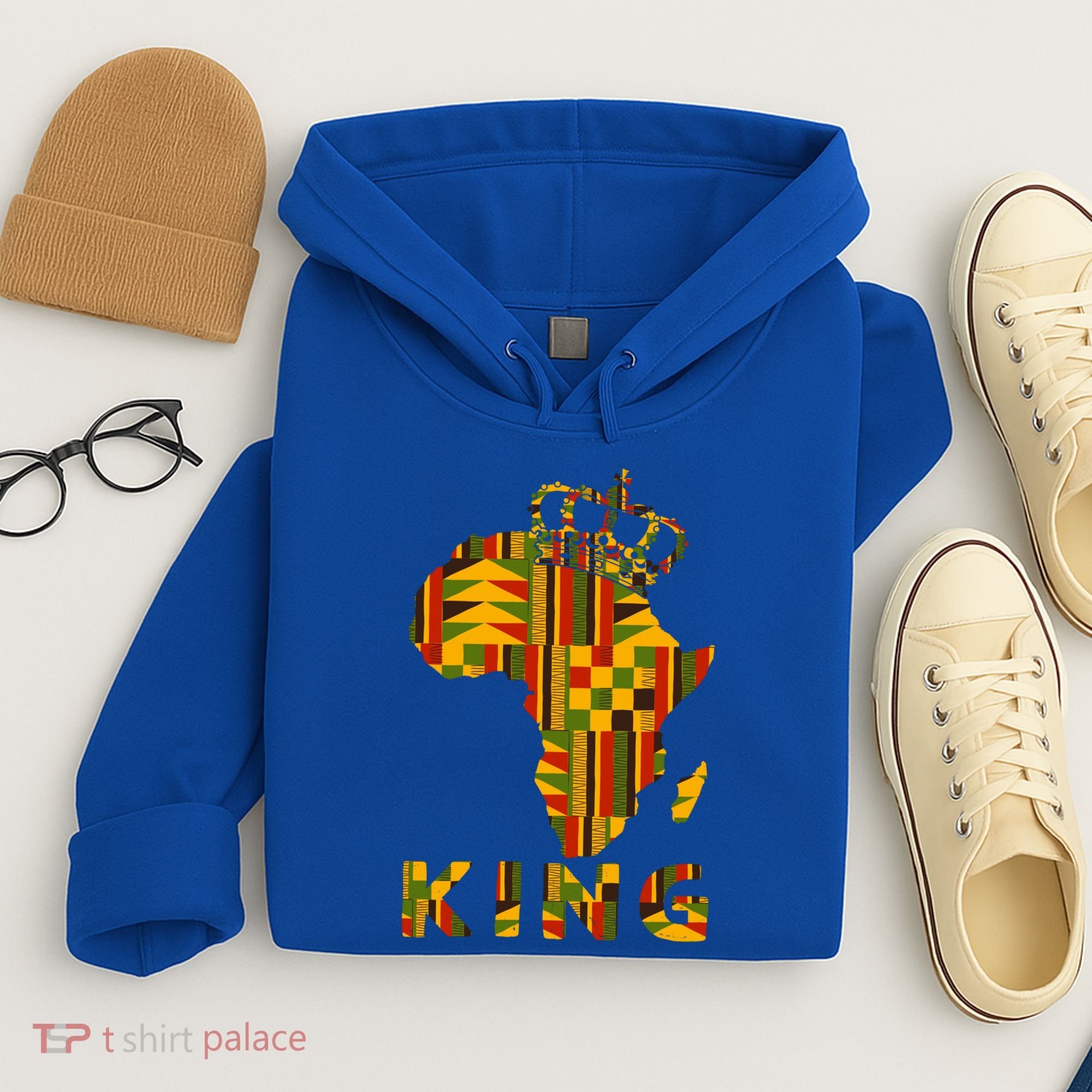 Africa Map Kente Cloth For King African Lover Funny Gift Hoodie