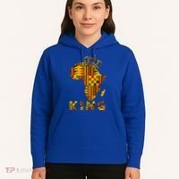 Africa Map Kente Cloth For King African Lover Funny Gift Hoodie thumb 5