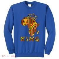 Africa Map Kente Cloth For King African Lover Funny Gift Sweatshirt thumb 0