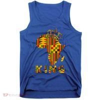 Africa Map Kente Cloth For King African Lover Funny Gift Tank Top thumb 0