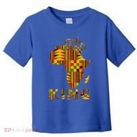 Africa Map Kente Cloth For King African Lover Funny Gift Toddler T-Shirt thumb 0